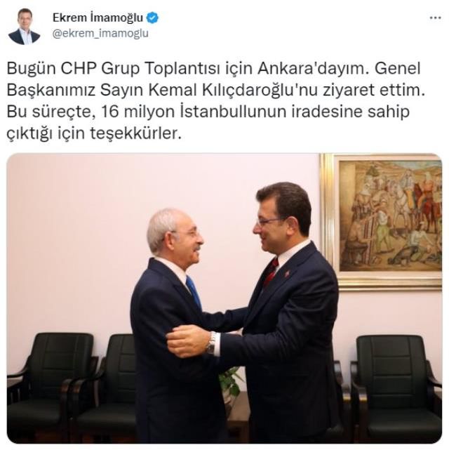 Akşener fotoğrafı büyük ses getirmişti! İmamoğlu bu kez Kılıçdaroğlu ile kucaklaştı
