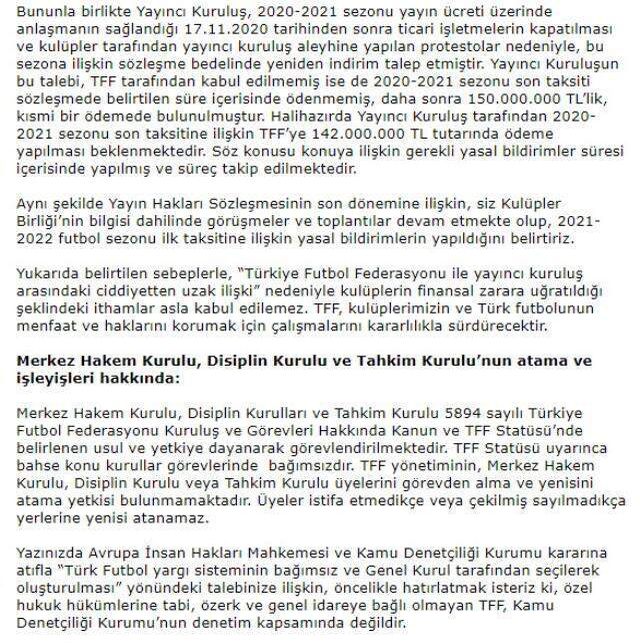 Kıyamet kopacak! TFF, uzun bir açıklamayla kulüplerin taleplerine ve iddialarına sert yanıt verdi