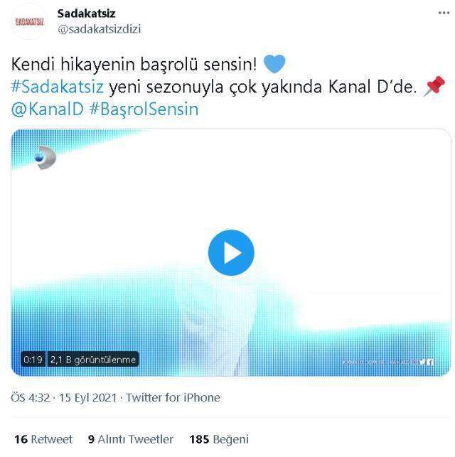 Bugün Sadakatsiz yok mu, neden yok? 15 Eylül bu akşam Sadakatsiz var mı, yok mu? Sadakatsiz yeni sezon ne zaman?