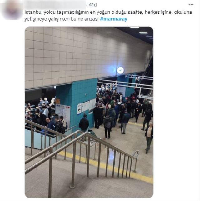Marmaray'daki arıza yolcuları çileden çıkardı! İşe gitmek isteyen vatandaşlar istasyonlarda mahsur kaldı