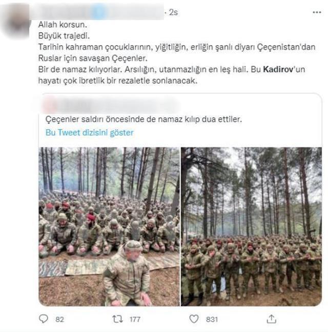 Ukrayna'nın işgalinde Rusya'nın yanında yer alan Kadirov'a tepkiler çığ gibi