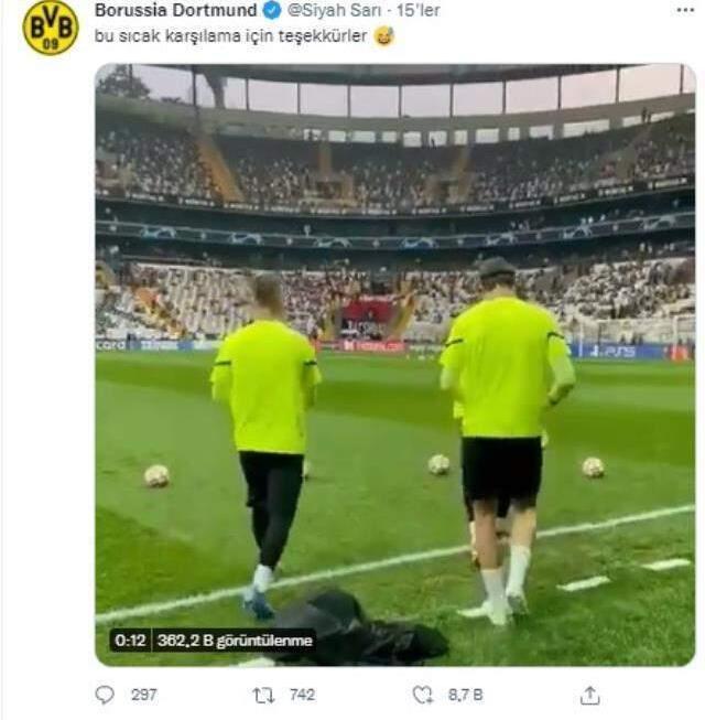 Beşiktaş taraftarı, ıslıklarıyla Dortmund'u sağır etti! Alman takımları İstanbul'da kabus yaşıyor