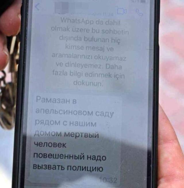 Portakal bahçesindeki ölüm, Rusça yazılan mesajın Türkçe çevirisiyle ortaya çıktı