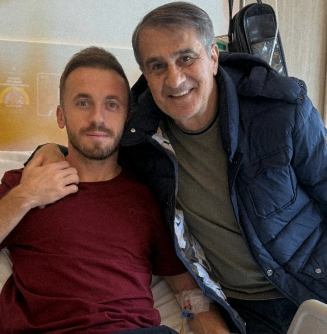 Uğurcan Çakır ve Eren Elmalı, ameliyat olan Edin Visca'yı ziyaret etti