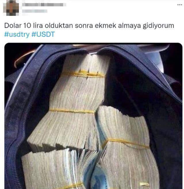 Dolar 10 lirayı aştığını görenler soluğu sosyal medyada aldı, tepkiler peş peşe geldi