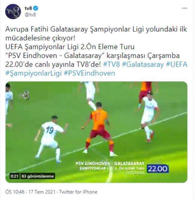 GS - PSV maçı hangi kanalda? TV8'de mi başka kanalda mı? Şampiyonlar Ligi PSV - Galatasaray maçı ücretsiz mi yayınlanacak?
