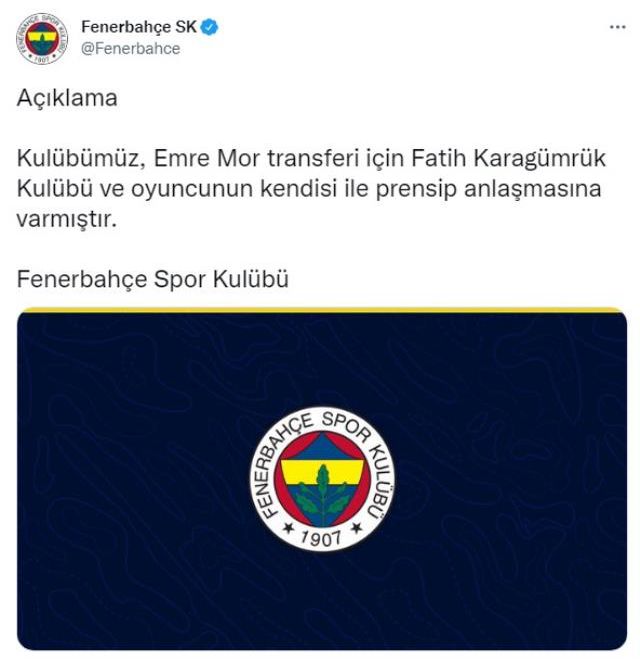 Emre Mor bonservis bedeli ne kadar? Emre Mor Fenerbahçe transferi detayları!