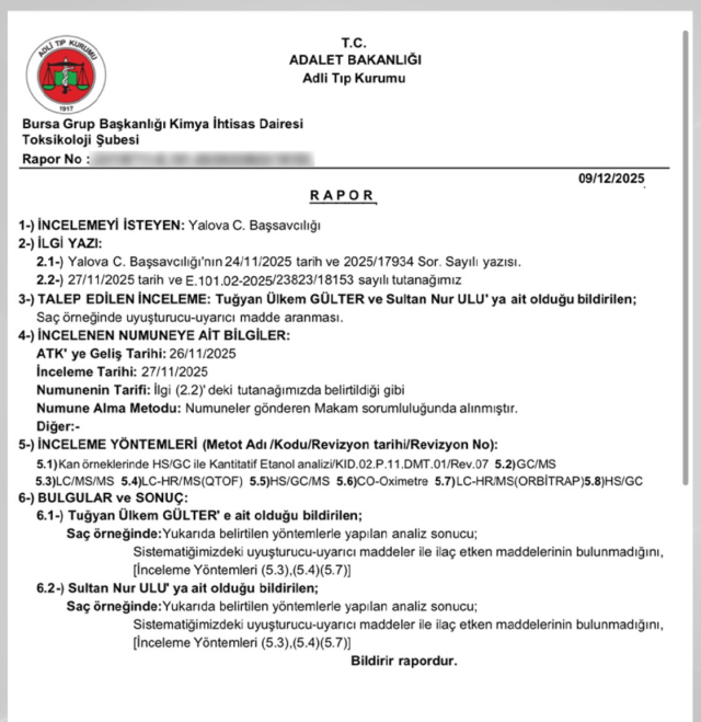 Güllü'nün kızı Tuğyan Ülkem Gülter'in test sonucu belli oldu