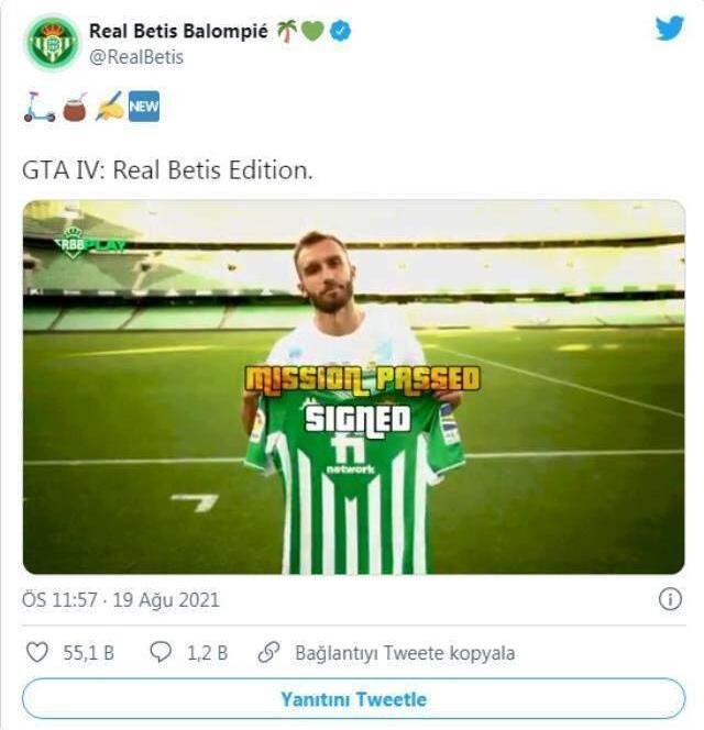 Real Betis, yeni transferini GTA parodisi ile duyurdu!