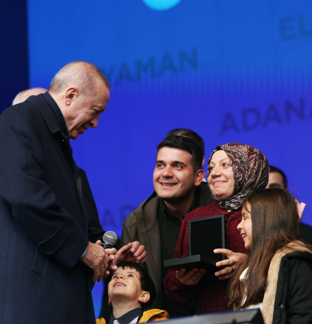 Hatay'da 455 bininci konut teslim töreni! Cumhurbaşkanı Erdoğan: Sözümüzü tutmanın onurunu yaşıyoruz