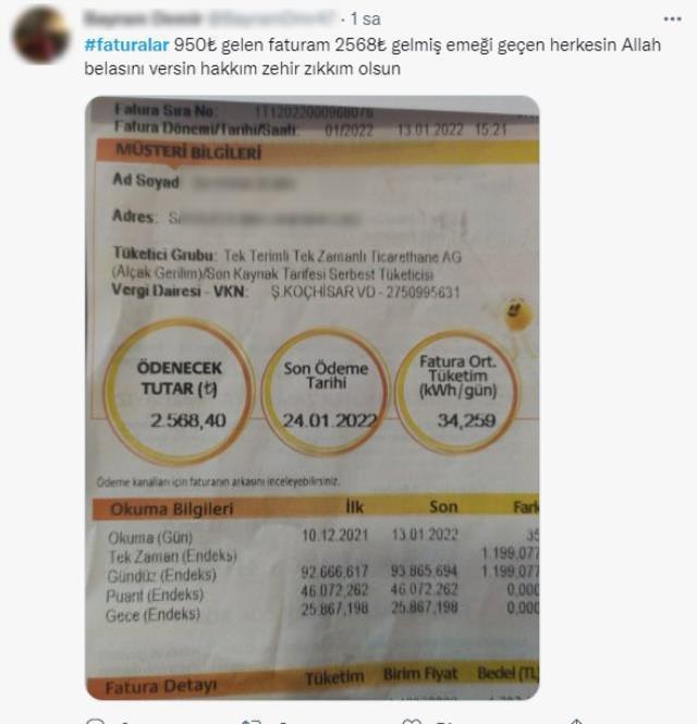 Yüzde 125'e varan zam sonrası vatandaş isyanda! Herkes faturalardaki artışa tepki gösteriyor