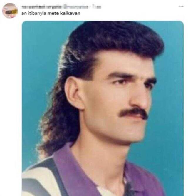 Mete Kalkavan'ın yeni imajı maçın önüne geçti! Yapılan benzetmeler gülmekten kırıp geçiriyor