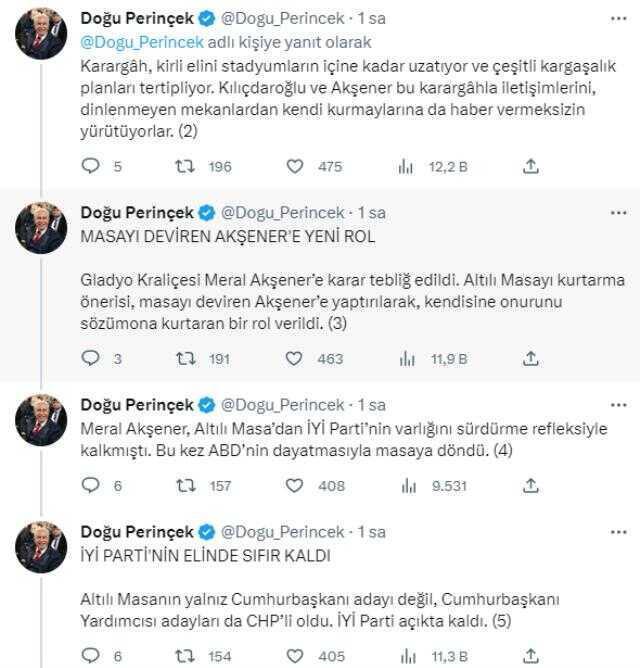 Perinçek'ten Akşener'in 6'lı Masa'ya geri dönmesine bomba yorum: İYİ Parti açıkta kaldı