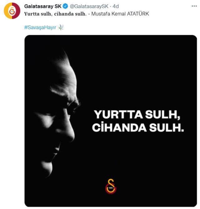 Savaşa sessiz kalmadılar! Süper Lig'in devlerinden Rusya işgaline sert tepki