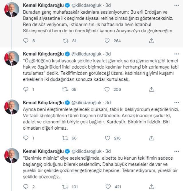 Kılıçdaroğlu'ndan Erdoğan'ın LGBT çıkışına ilk tepki: Başörtülü kadınları rehin tutmak için konuyu alakasız yerlere taşıdın