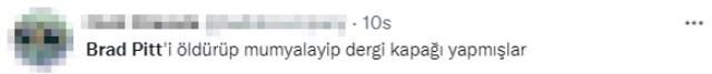 Dünyaca ünlü derginin kapak yüzü olan Brad Pitt'in son hali Hülya Avşar'a benzetildi