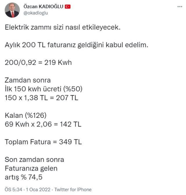 Elektrik Faturası nasıl hesaplanır? 2022 yeni yılda gelen Elektrik faturaları nasıl hesaplanıyor? Elektrik faturası hesaplama formülü nasıldır?