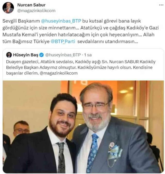 BTP'nin Kadıköy adayı Nurcan Sabur oldu