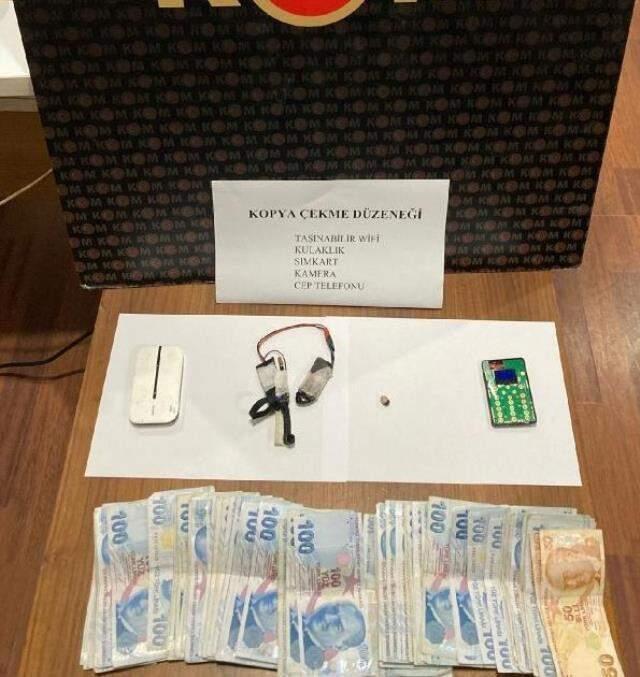 Ehliyet sınavında kopya çekmek için 8 bin TL'lik düzenek hazırlattı