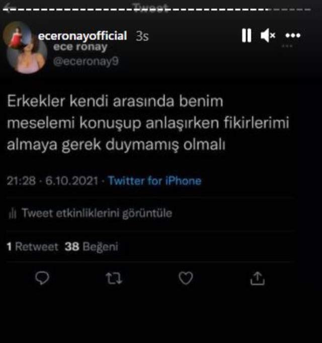 Mesajları ifşa olan Mehmet Ali Erbil, Ece Ronay'ın nişanlısıyla video paylaştı