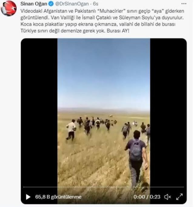 Afganistan ve Pakistanlı 'Muhacirlerin' sınırı geçerken görüntülendiği iddiası
