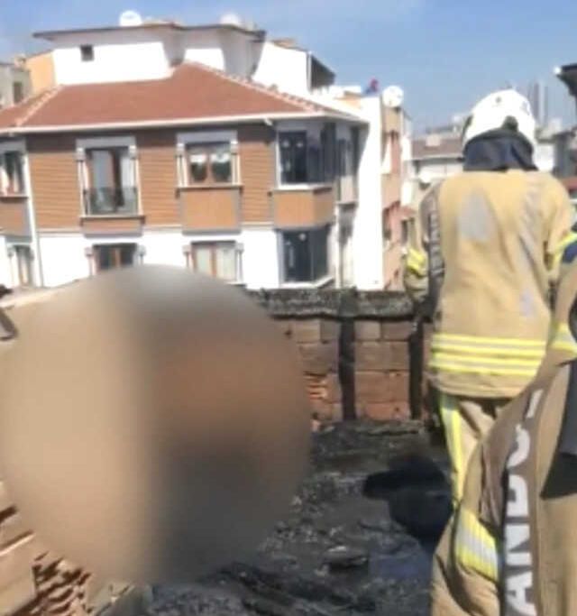 Esenler'de metruk binada yangın sonrası ceset bulundu