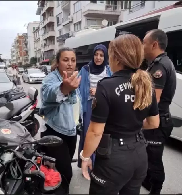 Kuşadası'nda trafik kurallarına uymayan sürücü, polisleri çileden çıkardı