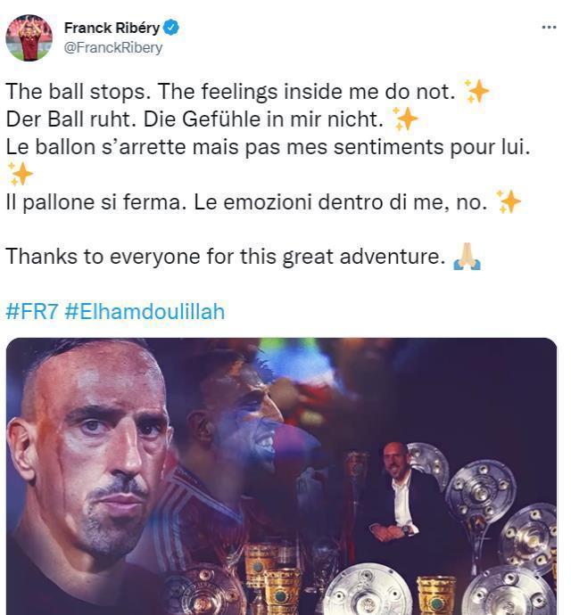 Ribery futbolu bıraktı mı? Ribery futbolu bırakıyor mu? Ribery futbolu bırakacak mı?