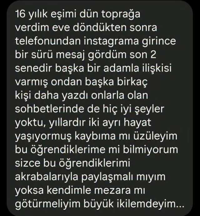 Vefat eden karısının telefonunu inceleyen adam şoke oldu