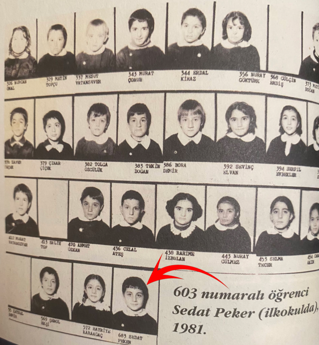 Sedat Peker'in 1981 yılında çekilen fotoğrafı