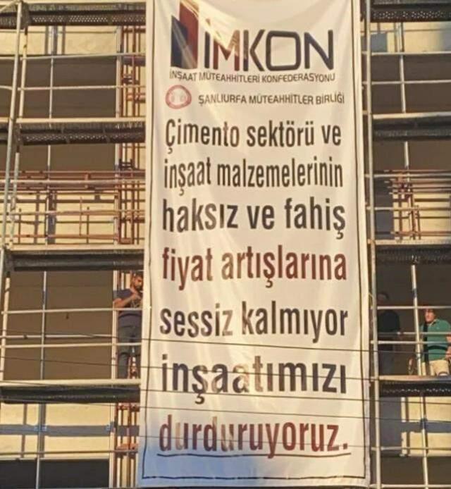 Son Dakika: Müteahhitlerden boykot kararı! İnşaatlar 24 Eylül'e kadar durduruldu