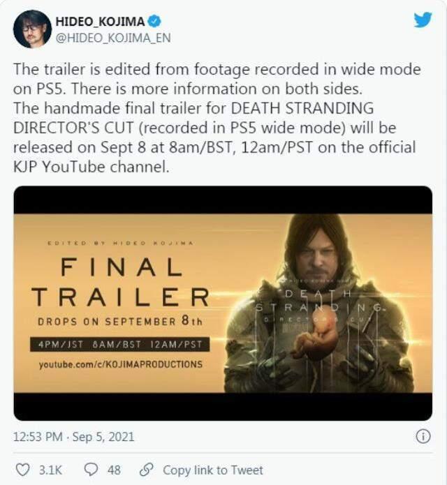 Hideo Kojima, Death Stranding Director's Cut fragmanı yayın tarihini duyurdu