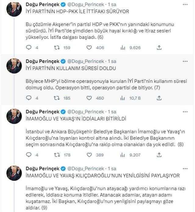 Perinçek'ten Akşener'in 6'lı Masa'ya geri dönmesine bomba yorum: İYİ Parti açıkta kaldı