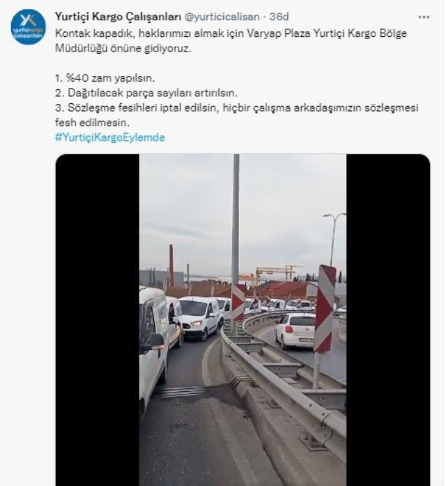 Yurtiçi Kadro çalışanları eylem düzenliyor! Bu sefalete son verin