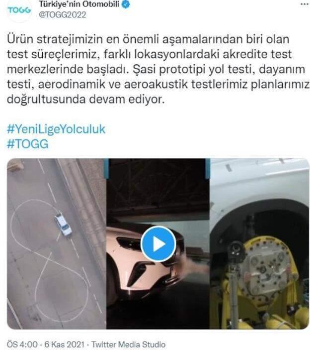 Yerli otomobilde test süreçleri devam ediyor! TOGG'un yeni videosu milyonların heyecanına heyecan katacak