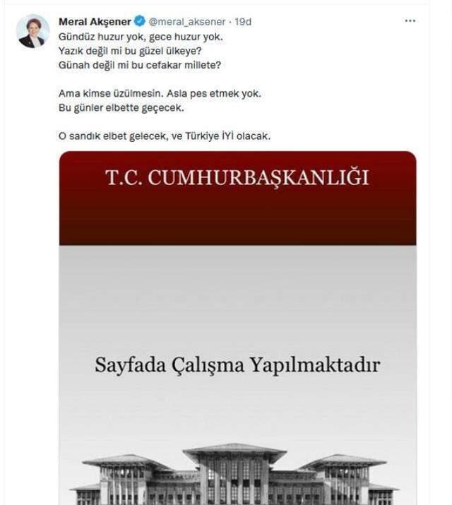 Akşener'den gece yarısı Resmi Gazete tepkisi: Gündüz huzur yok, gece huzur yok