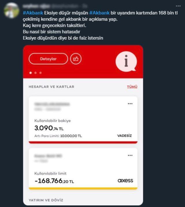 Akbank hacklendi mi? Harcamalar çifter çifter yansıdı, limiti eksiye düşen var