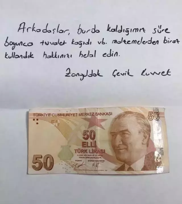 Düzce'deki deprem için kente giden polisler, dönerken para ve not bıraktı! Nedeni çok duygusal