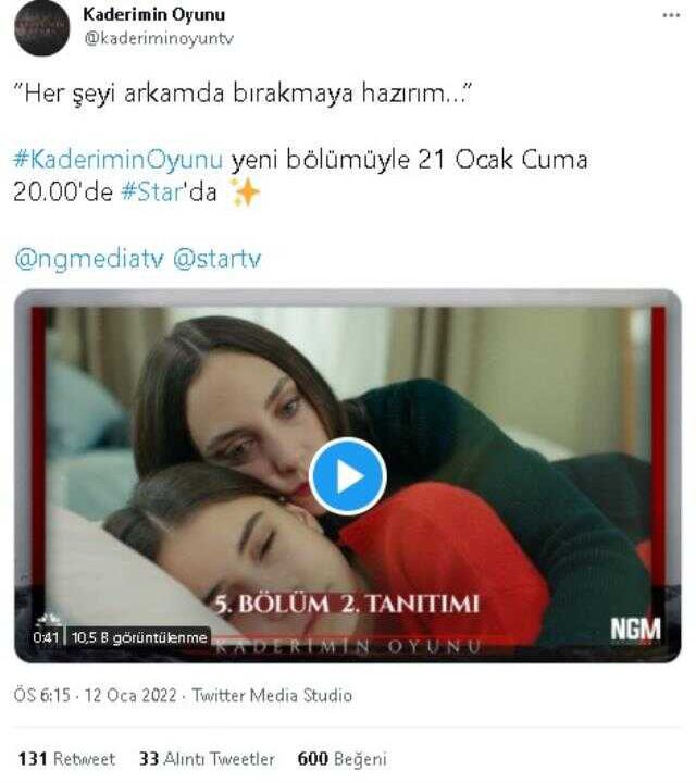 Bu akşam Kaderimin Oyunu var mı, yok mu, neden yok? 14 Ocak Cuma Kaderimin Oyunu yeni bölüm olmayacak mı? Bu hafta yeni bölüm neden yok?