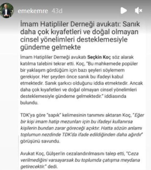 Gülşen'in davasında mahkemeye damga vuran sözler; Sürekli kıyafetleriyle gündemde