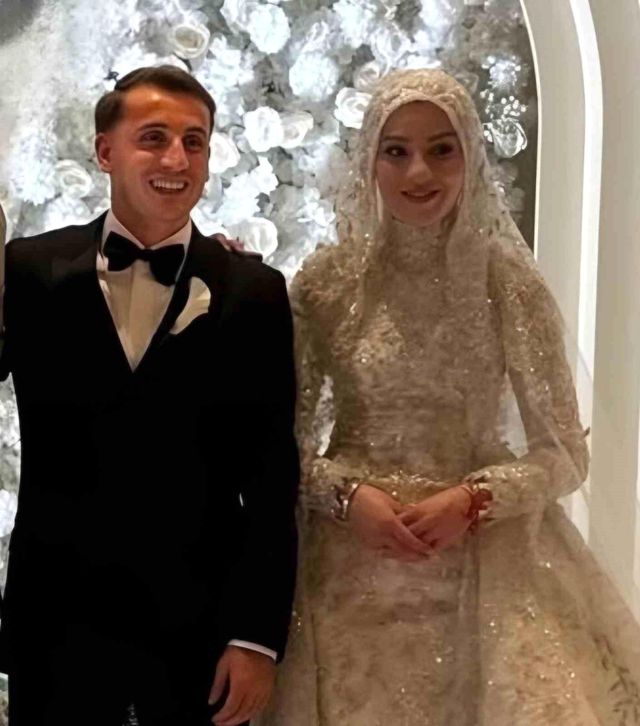 Milli futbolcu Kerem Aktürkoğlu dünyaevine girdi