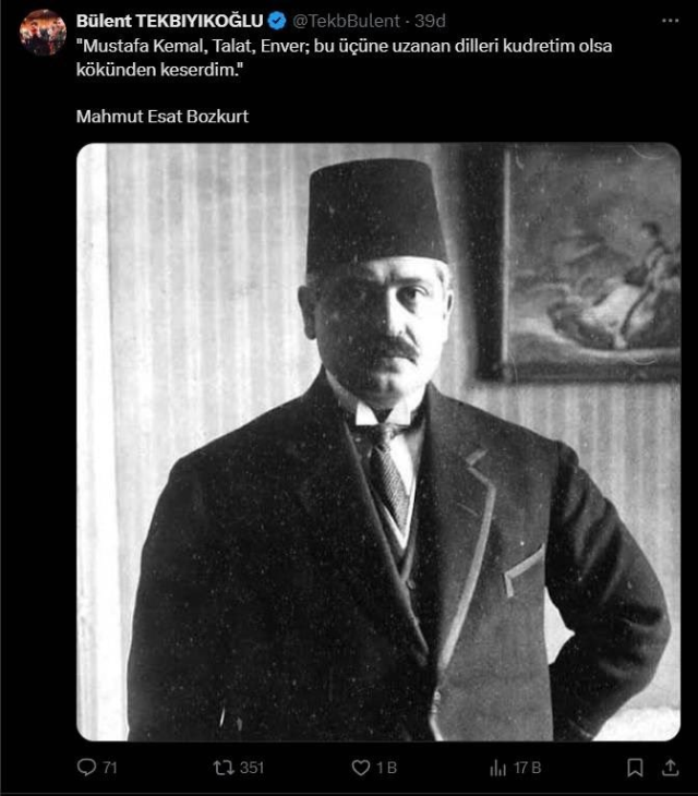 Merkeze alınan Tunceli Valisi'nden dikkat çeken paylaşım: Kudretim olsa kökünden keserdim