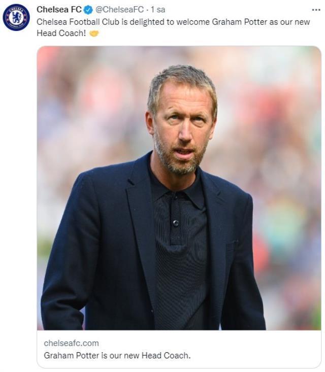 Chelsea'nin yeni teknik direktörü Graham Potter oldu