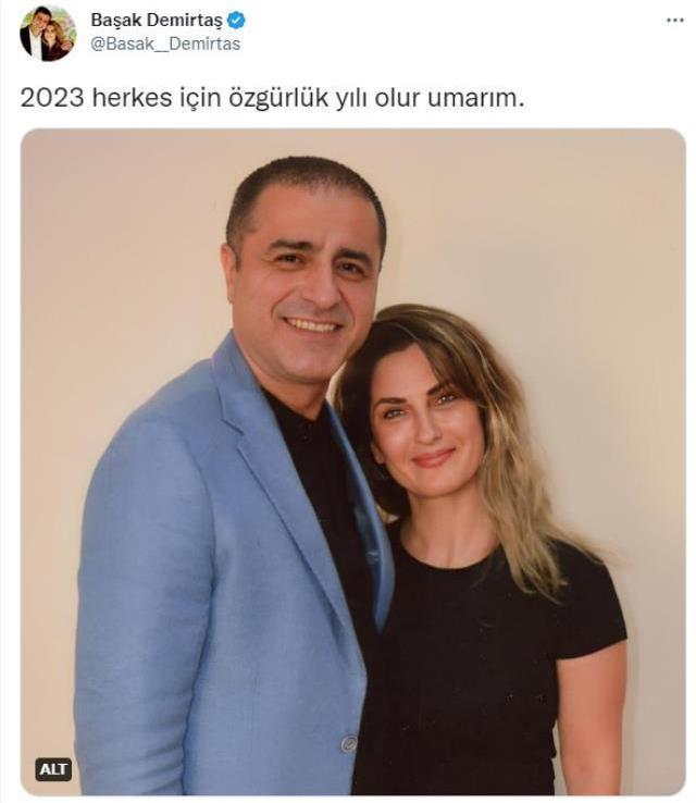 Başak Demirtaş, cezaevindeki eşiyle fotoğraf paylaştı! 2023 için tek temennisi var