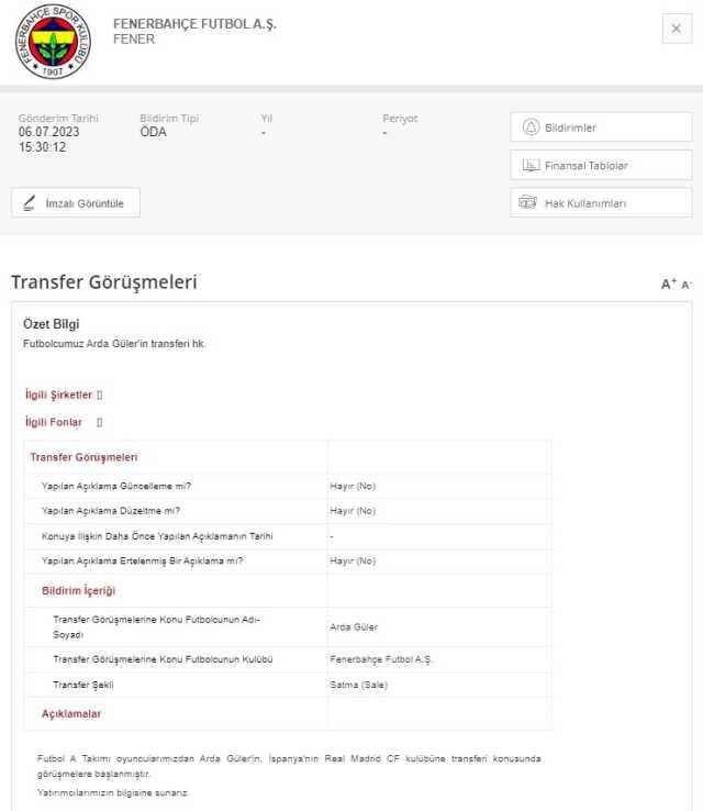 Arda Güler bonservis bedeli ne kadar? Arda Güler hangi takıma transfer oldu?