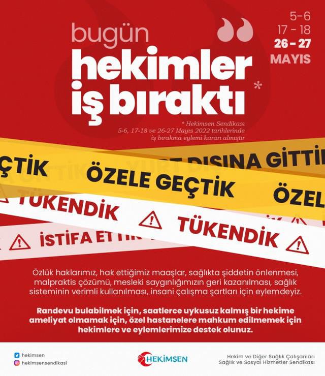 Bugün grev var mı? 26 – 27 Mayıs sağlık ocağı, aile hekimliği doktorlar grevde mi?