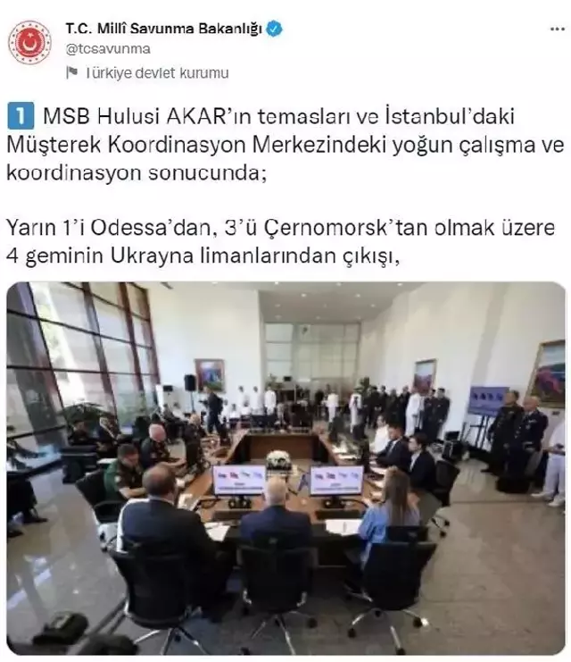 Ukrayna'dan 4 tahıl gemisi daha yola çıkıyor