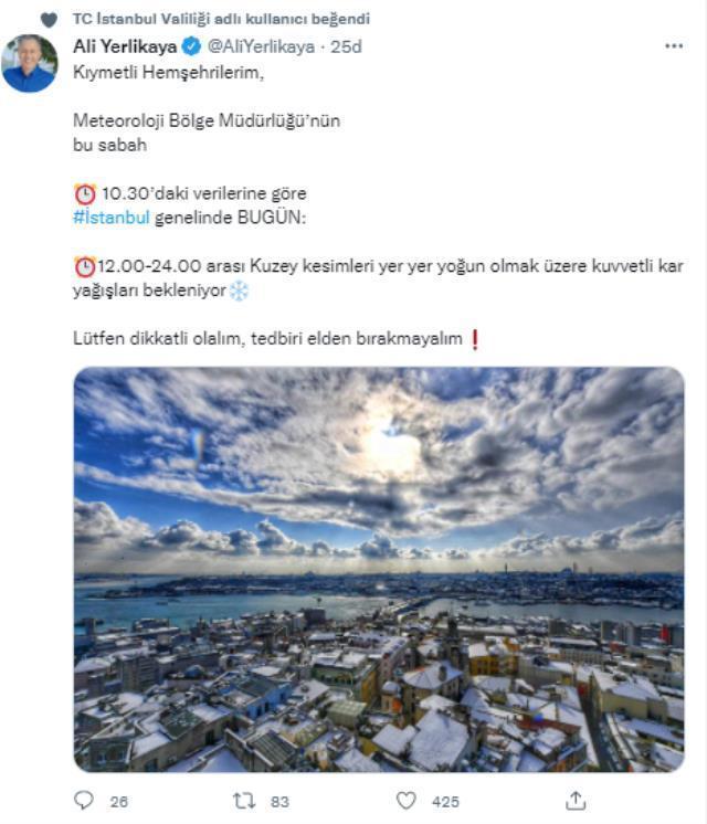 İmamoğlu, İstanbul halkını uyardı: Bugün kar yağışının en yoğun yaşanacağı gün