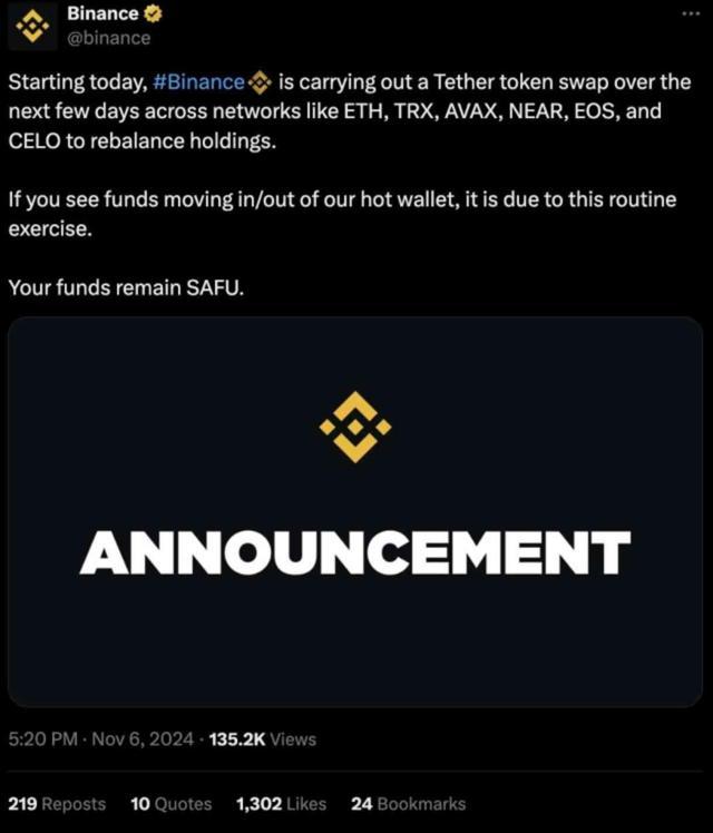 Binance'ten ETH, TRX ve AVAX sahiplerine uyarı: Bazı işlemlerde farklılık görülebilir