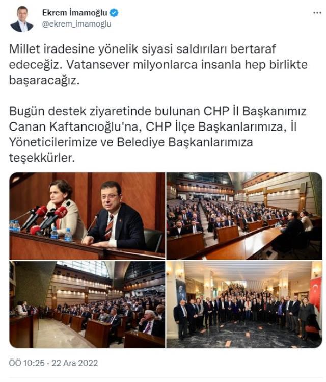 İBB'ye terör soruşturması sonrası İmamoğlu'ndan Bakan Soylu'ya tepki: Bu tür işlere başvurması nafile, ok yaydan çıkmıştır